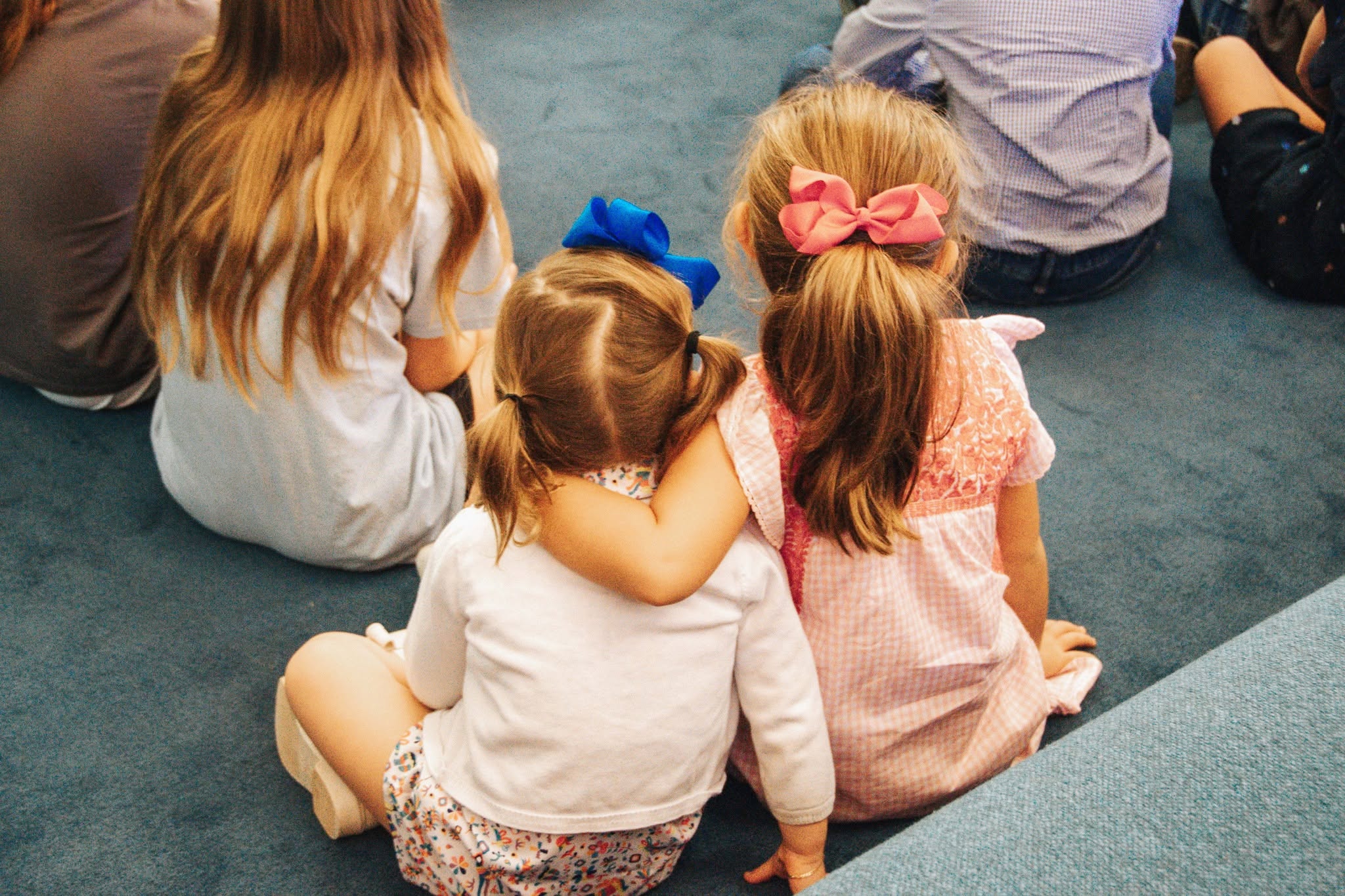 Young children sharing friendship at FBC Gordon